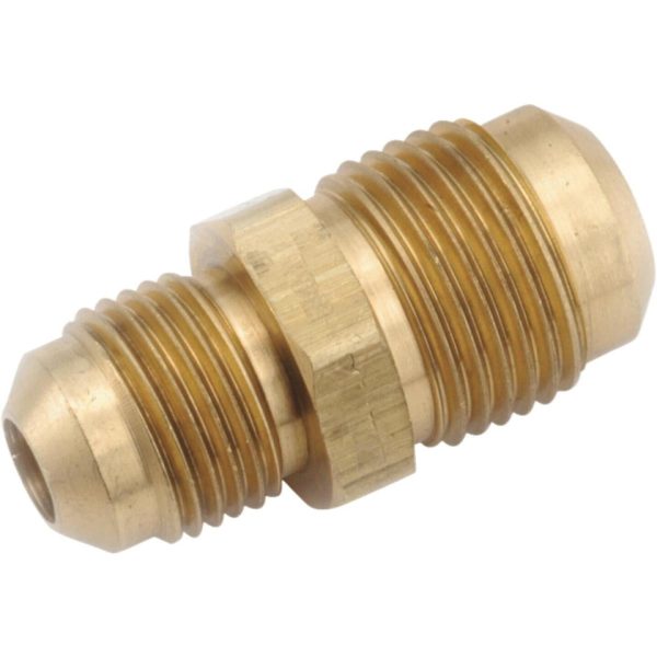 Anderson Metals 3 8 In. x 1 4 In. Brass Low Lead Low Lead Reducing Flare Union on Sale