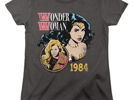 WONDER WOMAN 84 : 84 RETRO WOMENS SHORT SLEEVE Charcoal SM Discount