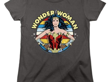 WONDER WOMAN 84 : WOMAN OF WONDER WOMENS SHORT SLEEVE Charcoal MD Online now