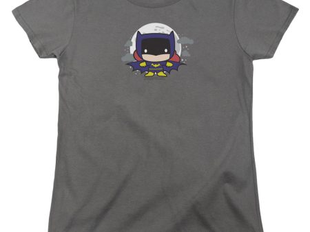 JUSTICE LEAGUE OF AMERICA : BATGIRL CHIBI WOMENS SHORT SLEEVE Charcoal SM Sale