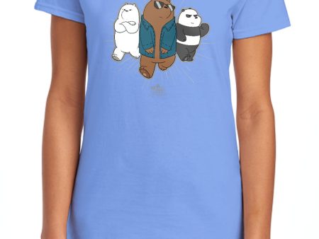 WE BARE BEARS : JACKET WOMENS SHORT SLEEVE Charcoal MD For Sale