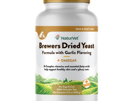 NaturVet Brewers Dried Yeast Formula with Garlic Flavoring Plus Omegas For Cheap